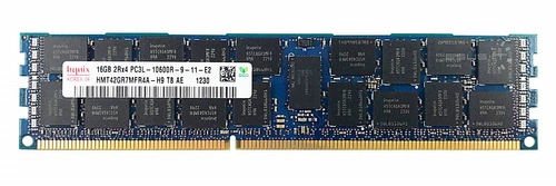 Memory RAM 1x 16GB Hynix ECC REGISTERED DDR3  1333MHz PC3-10600 RDIMM | HMT42GR7MFR4A-H9